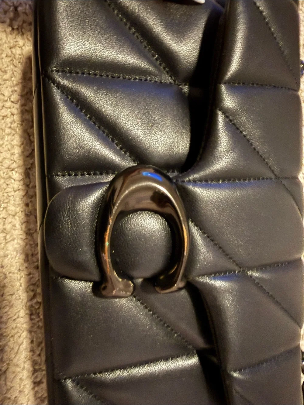 Coach Tabby 20 Quilted Leather Shoulder Bag – Black Hardware